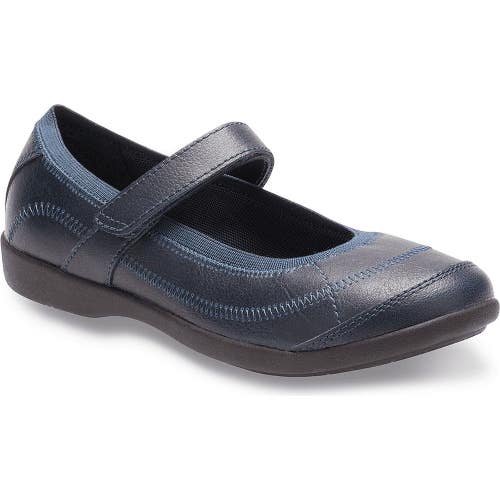 Hush Puppies Reese HP855894-410 Flat Girls 13.5 W Navy Leather Mary Jane RHS9441