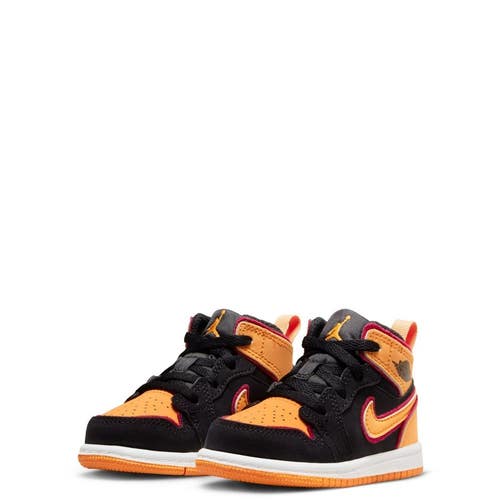 Nike Air Jordan 1 Mid SE FJ4924-008 Toddler US 10 Black Lifestyle Shoes RHS9493