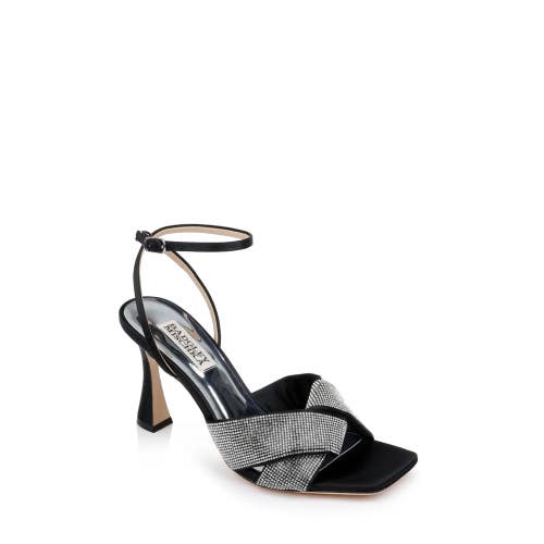 Badgley Mischka Brinlee Sandals Women's 8 M Black Studded Stiletto Heel ZOGG3838