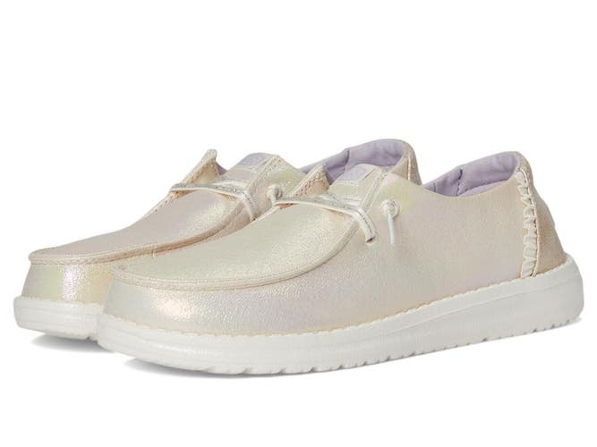Hey Dude Wendy Y Dazzling 44609-9DG Kids US 4 M Iridescent Multi Shoes ZOGG3897