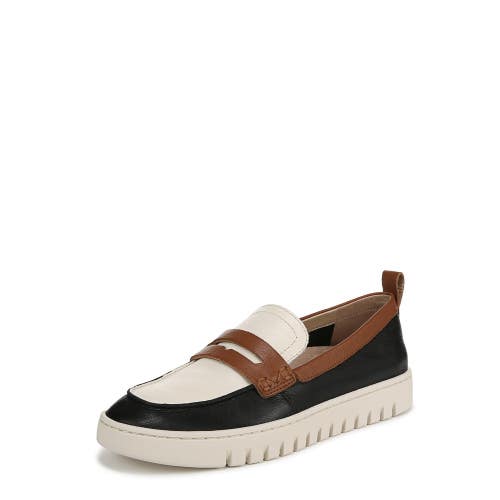 Vionic Uptown Loafer Women's US 8.5 M Leather Ivory Black Slip On Shoes ZOGG3872