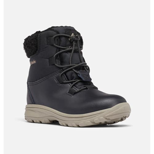 Columbia Moritzatm BY3018-010 Kids US 11 Black Leather Waterproof Boots ZOGG3859
