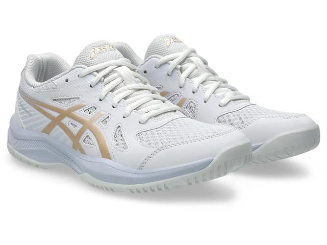 Asics Upcourt 6 1072A107-103 Sneaker Womens 12 B White Volleyball Shoes ZOGG3846