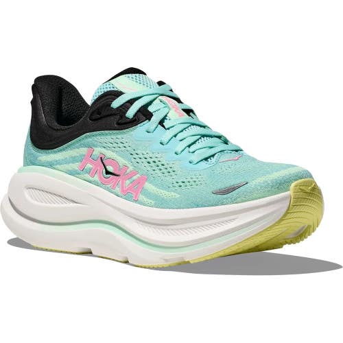 Hoka One One Bondi 9 1162014-BTF Womens US 9 B Blue Spark Running Shoes ZOGG3823