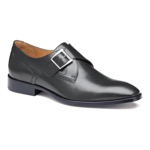 Johnston & Murphy Richland Oxford Mens 9 D Black Monk Strap Dress Shoes ZOGG3812