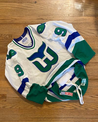 Vintage Gordie Howe Hartford Whalers authentic CCM Gerry Cosby hockey jersey
