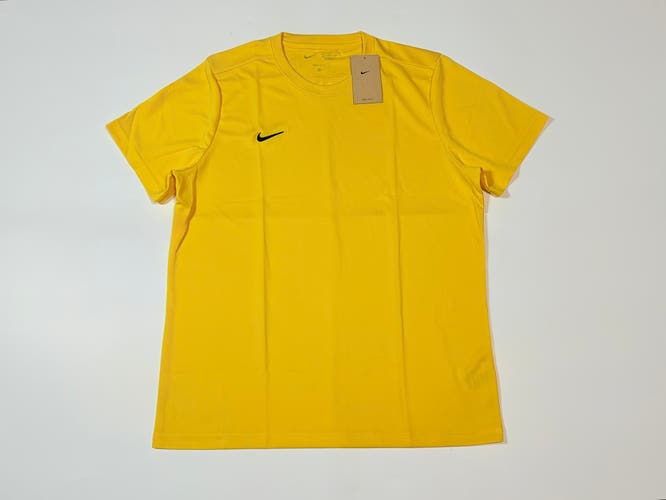 Yellow XL Men's Nike Shirt (New) Nike Park VII Men's Dri-Fit Short Sleeve Shirt Soccer Jersey Shirt