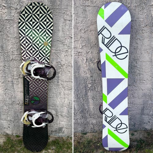 148cm Ride Promise Snowboard With Salomon Stella Bindings (in new condition)