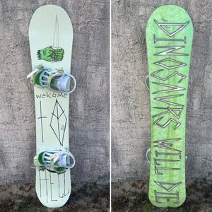 151cm Dinosaurs Will Die (DWD) Genoyese Snowboard With Rossignol Battle Bindings
