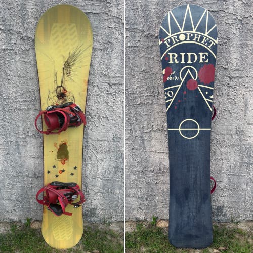 156cm Ride Prophet Snowboard With Ride SP1 Bindings