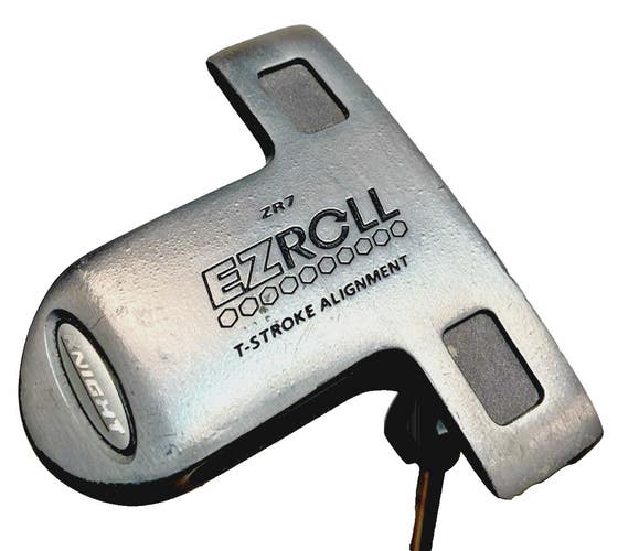 Knight Golf EZ Roll ZR7 T-Stroke Mallet Putter RH Steel Shaft 34" New Mid Grip