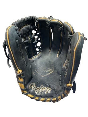 Used Rawlings R9205-4BG BB/SB Glove RH Throw Black 11 3/4" 11873-S000247506