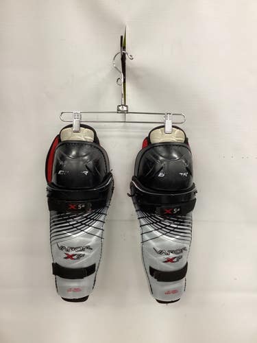 Used Bauer VAPOR X5.0 Senior Shin Guards Black And White 13" 11851-S000052091