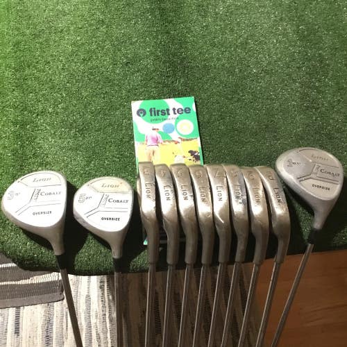 Lion Golf King Cobalt Oversize Full Set (D, 3W, 5W, 3-PW) Regular Steel (READ)