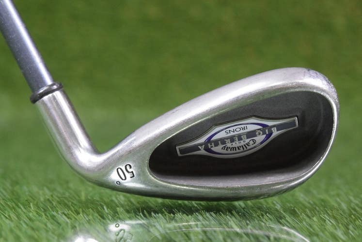 CALLAWAY GOLF BIG BERTHA IRONS 50 GAP WEDGE W/ LADIES FLEX GRAPHITE