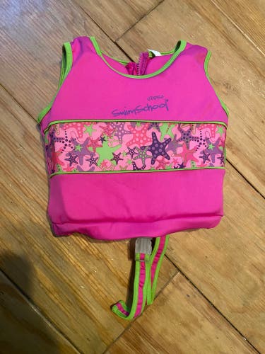 Pink Starfish Life Jacket - Kids - Girls Swim - Life Preserve - Life Vest
