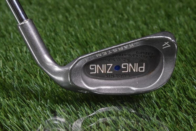PING ZING BLUE DOT KARSTEN 4 IRON W/ PING JZ STIFF FLEX STEEL SHAFT