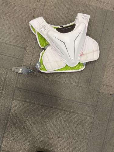 Used Maverik EKG Lacrosse Shoulder Pads White SM 11614-S000244008