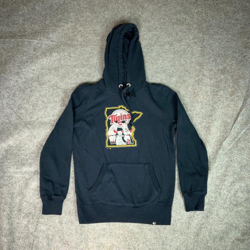 Minnesota Twins Womens Hoodie Small Navy Sweatshirt Baseball Sports MLB Casual