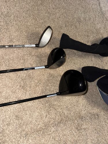 Men's Callaway Left Hand 4 piece set. Driver and Woods
