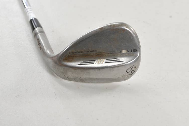 Titleist Vokey SM9 Raw 60*-04T Wedge Right DG S400 Stiff Flex Steel #226488