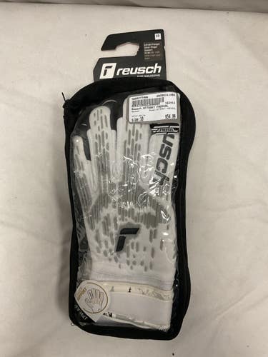 Used Reusch ATTRAKT FREEGAL Soccer Goalie Gloves White 10 11490-S000277466