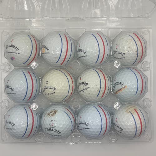 Callaway Chrome Soft Triple Track Balls 12 Pack (1 Dozen) (Used)