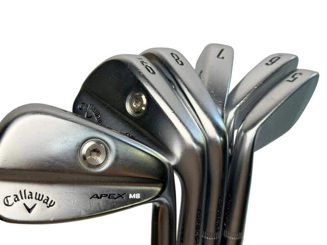 Callaway Apex MB 2021 Irons 5-PW NS Pro Modus 3 Tour 120 Stiff Flex RH (Used)