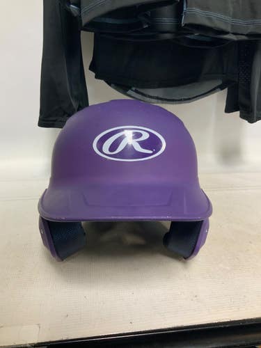 Used Rawlings MACH JR REV A Batting Helmet No Mask Purple MD 11823-S000041807