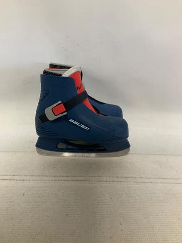Used Bauer BLUE 10/11 Boys Softboot Skate Navy Blue Youth 10.0 11823-S000041789