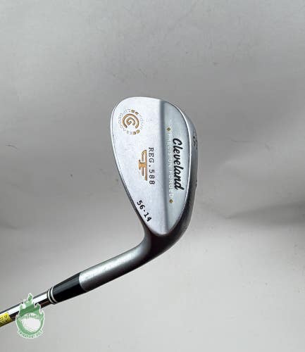 Used Cleveland Reg.588 Tour Grind Precision Forged 56-14 Wedge Flex Steel Golf