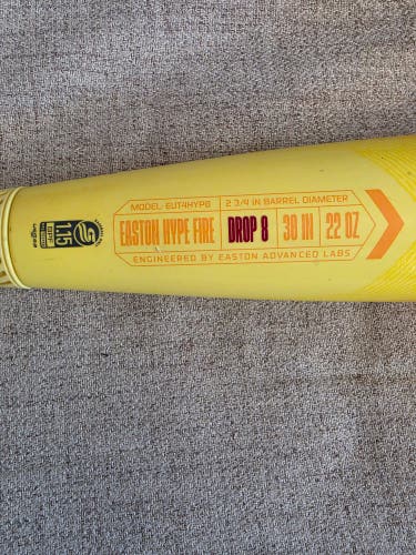 2024 Easton Hype Fire Composite USSSA Certified Bat (-8) 22 oz 30" (Used)