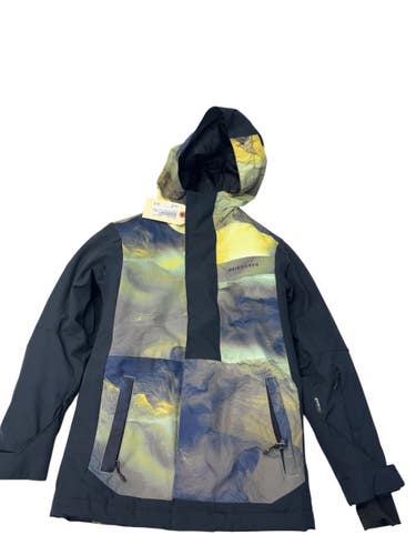 Used Quiksilver Outerwear Heavy Jacket Y Green And Gold SM 11835-S000212260