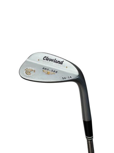 Used Cleveland REG 588 TOUR ZIP Golf Wedge Mens RH Silver 56 Degree 11835-S000212465