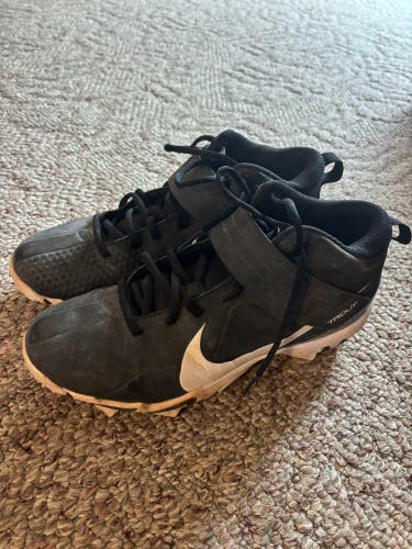 Black Men's Size M 8.5 (W 9.5) Nike Trout Low Top Molded Cleats (Used)
