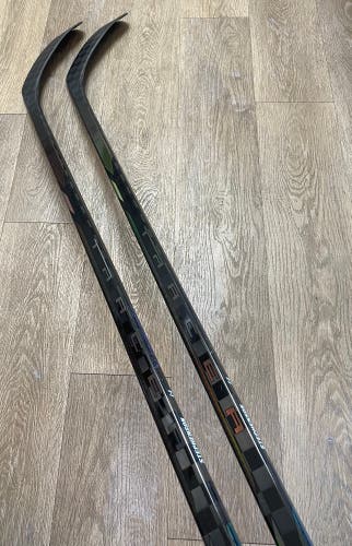 New 2-Pack Bauer NHL Pro Stock Nexus DK (dressed as Tracer) LH Custom Toe 82 Flex Hockey Stick (New)