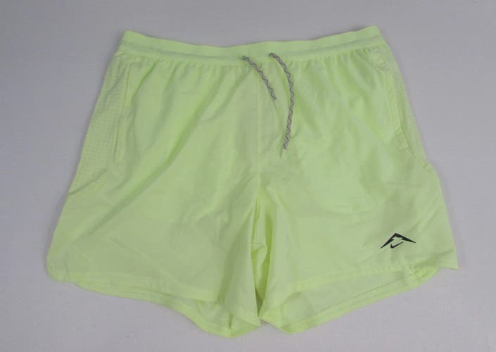 Yellow Large Men's Nike Shorts (New) Nike Trail men’s 6" Brief-Lined Elite Running Shorts HJ3574-701