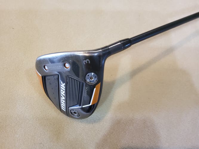 Men's Callaway Mavrik Max Right Handed Fairway Wood Regular Flex 3 Wood Graphite Shaft (Used)