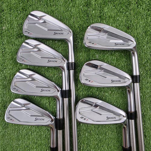Srixon ZX7 Forged Iron Set 4-PW KBS Tour C-Taper 130 X Extra Stiff Steel RH READ