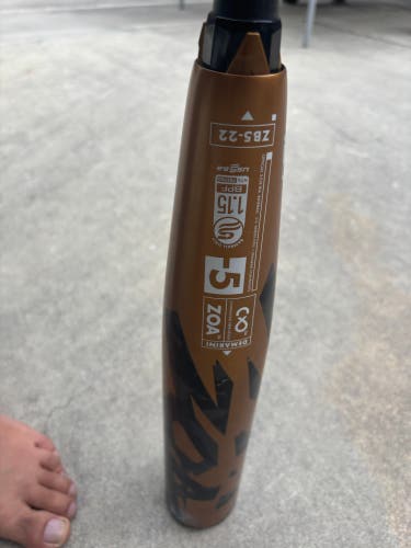 2022 DeMarini Zoa Composite USSSA Certified Bat (-5) 26 oz 31" (Used)