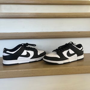 Black Adult Size M 10.5 (W 11.5) Nike Panda Dunks (Used)