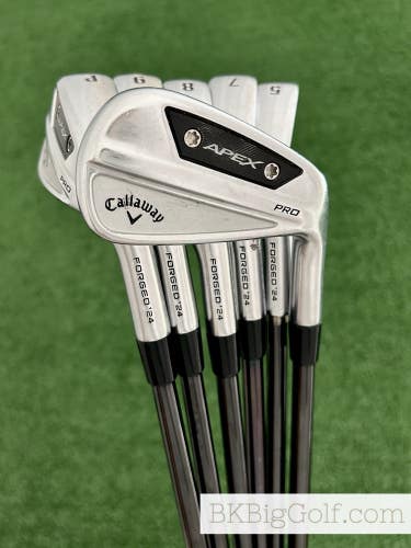 Callaway Apex Pro 24 Forged Iron Set 5-P / KBS $-Taper 130 Extra Stiff
