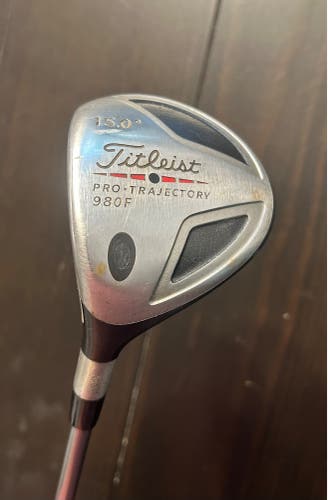 LH Titleist Pro Trajectory 980F 3 Wood