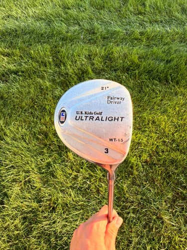 U.S. Kids Golf Ultralight 3-Wood 21 Stock WT-15 Youth Flex 34.25"