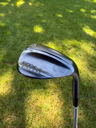 Cleveland RTX ZipCore Black Satin Lob Wedge 60/10 DG Spinner Wedge Flex 35.25"