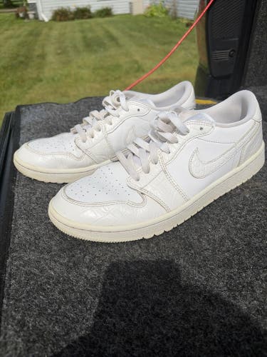 Nike Air Jordan 1 Low Golf Triple White – Men’s Size 10