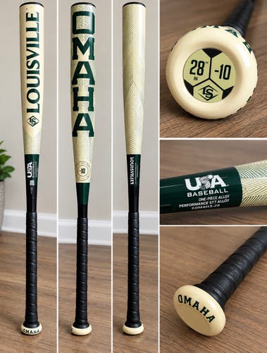 2026 Louisville Slugger Omaha 28” 18oz (-10) USA Baseball Bat