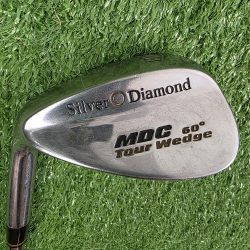 Silver Diamond MDC Tour 60 Lob Wedge Stiff Steel Left Handed LH LONG 37"
