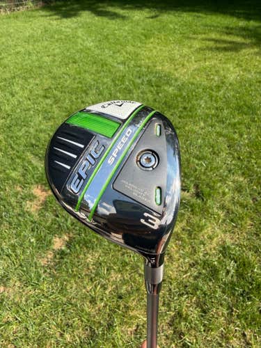 Callaway EPIC Speed 3-Wood 15 HZRDUS Smoke Green IM10 Regular Flex 43"