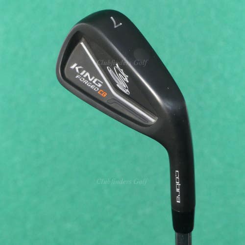 Cobra Golf King Forged CB Black Single 7 Iron Project X Rifle 5.5 Steel Firm